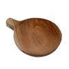 Brillibrum Teak Wood Breakfast Board with Handle, Round view 1