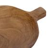 Brillibrum Teak Wood Breakfast Board with Handle, Round view 2