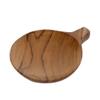 Brillibrum Teak Wood Breakfast Board with Handle, Round view 4