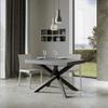Itamoby Volantis Extendable Table, Concrete Top, Anthracite Frame, 160–420 cm view 1