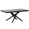 Itamoby Volantis Extendable Table, Concrete Top, Anthracite Frame, 160–420 cm view 4
