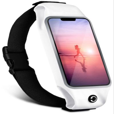 moex Running Belt for Huawei P20 Lite, Waterproof, White