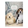 8 Personalized Cute Baby Dog A5 School Notebooks, Blue Grid, Grade 10 view 1