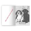 8 Personalized Cute Baby Dog A5 School Notebooks, Blue Grid, Grade 10 view 3