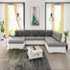 Mirjan24 Niko Bis U-Shaped Corner Sofa with Sleeper Function and Storage, Left Corner, Soft 017 + Lux 05 + Lux 06 view 2
