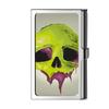 Yanteng Design Splitter Business Card Holder, Stainless Steel Name Wallet and Credit Card Case for Men and Women—Skull view 1