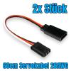 VUNIVERSUM 2-Pack 60 cm Premium Servo Extension Cables, 26 AWG, Futaba-Compatible Male-to-Female Connectors view 2