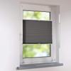 Tensioned Pleated Blind, Klemmfix UNIVERSAL, No Drilling, 65 x 120 cm, Anthracite view 1