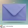 250 Purple C6 Envelopes, 4.5 x 6.4 in, 100 gsm Gummed Pointed Flap, Windowless view 2
