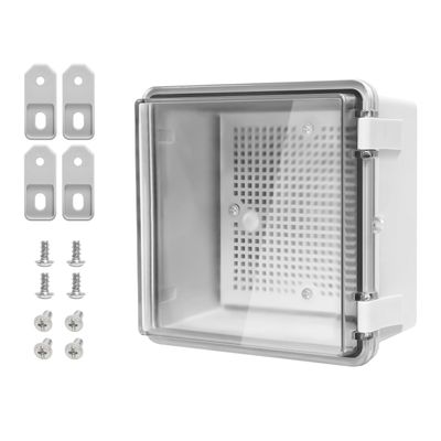LMioEtool IP65 ABS Junction Box with Transparent PC Cover, Gray, 5.9 x 5.9 x 3.5 in