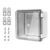 LMioEtool IP65 ABS Junction Box with Transparent PC Cover, Gray, 5.9 x 5.9 x 3.5 in view 1