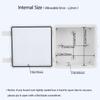 LMioEtool IP65 ABS Junction Box with Transparent PC Cover, Gray, 5.9 x 5.9 x 3.5 in view 4
