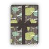 Retro Fisherman Gift Wrap Set, 4 Sheets, 1970s Fish Design, Brown and Green, 32 x 48 cm view 1