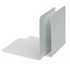 Alco 4302-12 Metal Bookends, 130 x 140 x 140 mm, Pair, White view 1