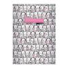Kartenkaufrausch 4 Super Funny Bunny A5 School Notebooks, Pink Ruling 4 view 1