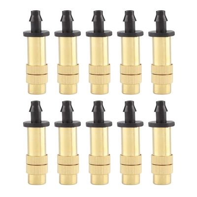 TOPINCN 10-Piece Adjustable Copper Micro-Misting Garden Hose Nozzle Set
