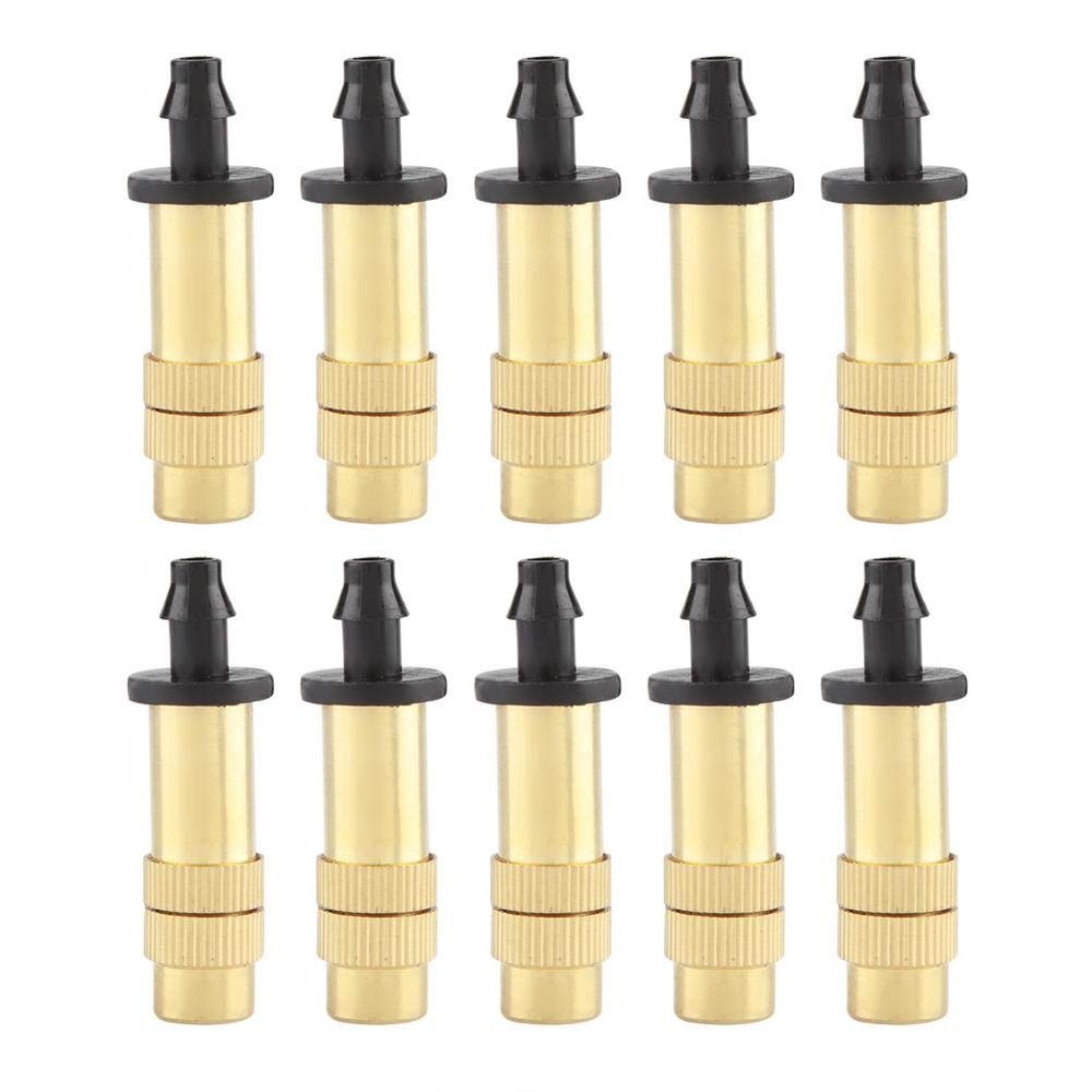 TOPINCN 10-Piece Adjustable Copper Micro-Misting Garden Hose Nozzle Set