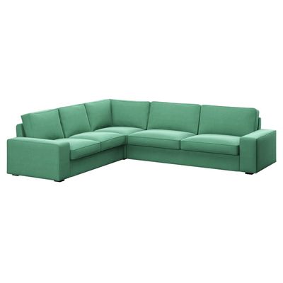 Soferia L-Shaped Sofa Cover Compatible with KIVIK 2+3/3+2 Corner Sofa, Elegance Mint