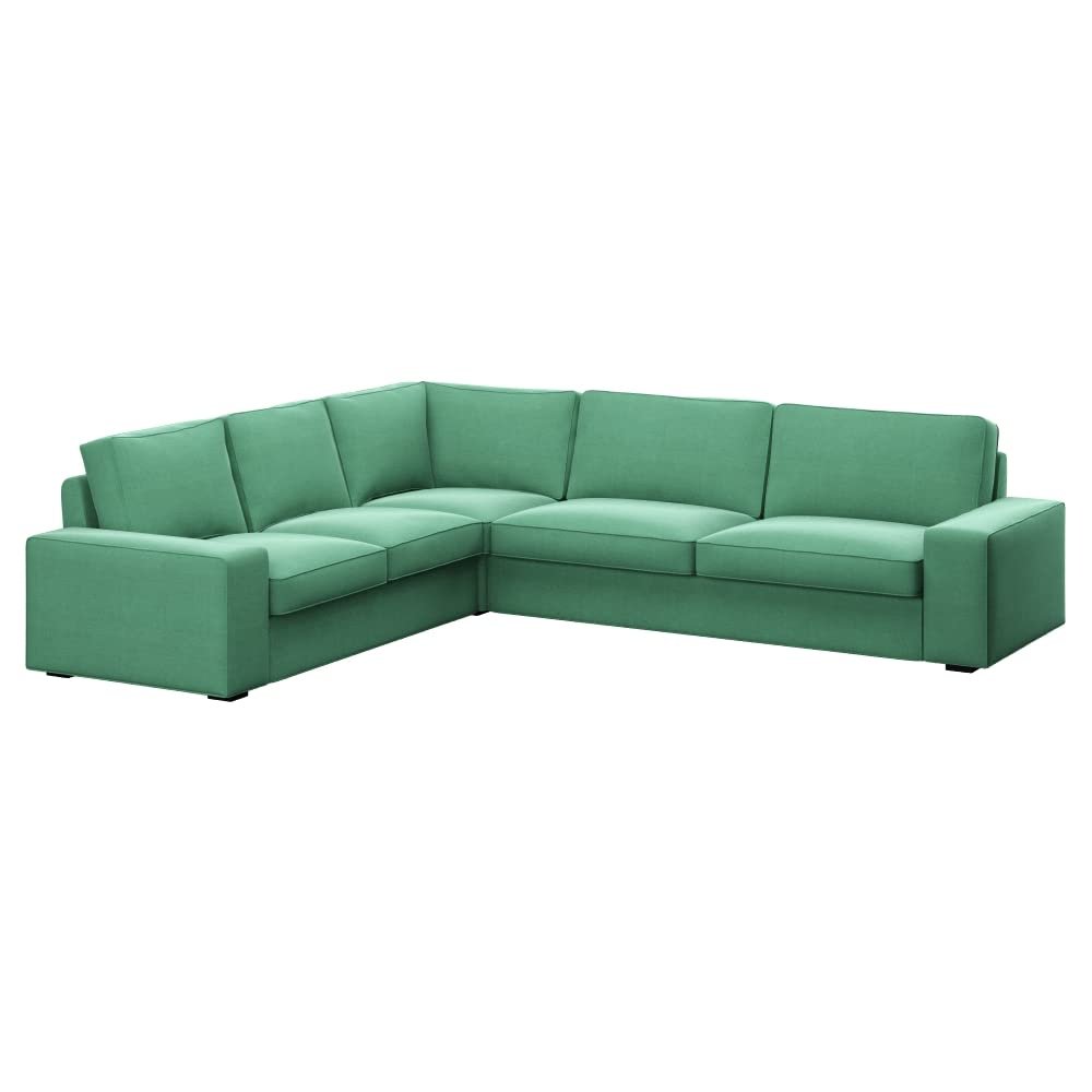 Soferia L-Shaped Sofa Cover Compatible with KIVIK 2+3/3+2 Corner Sofa, Elegance Mint