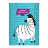 2 Personalized Cheerful Scholars DIN A5 Notebooks with Clever Zebra, Light Blue Ruling 10 view 1