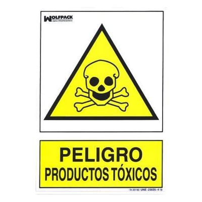 Wolfpack 15050956 Toxic Products Sign, 30 x 21 cm