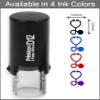 Printtoo Personalized Medical Theme Icons Round Self-Inking Stamper 12 mm - Red view 3