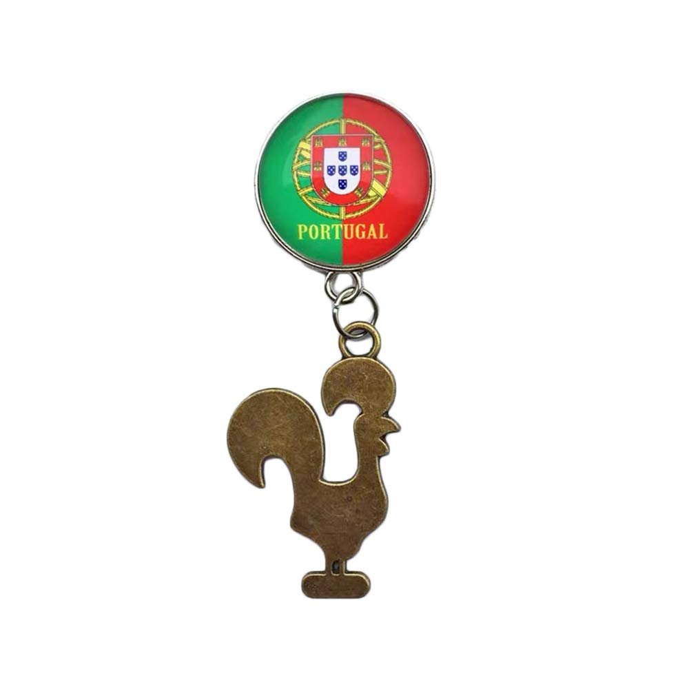 3D Portugal Rooster Alloy Refrigerator Magnet