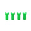 MILAEM 50-Piece Plastic Half-Moon Nocks for 7.6 mm Arrow Shafts (Green) view 3