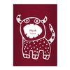 Kartenkaufrausch 16 Personalized Cool Worry Eater A5 School Notebooks, Red, Ruled Line 4 view 1