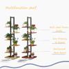 6-Tier Plant Stand with Steel Frame, White view 3
