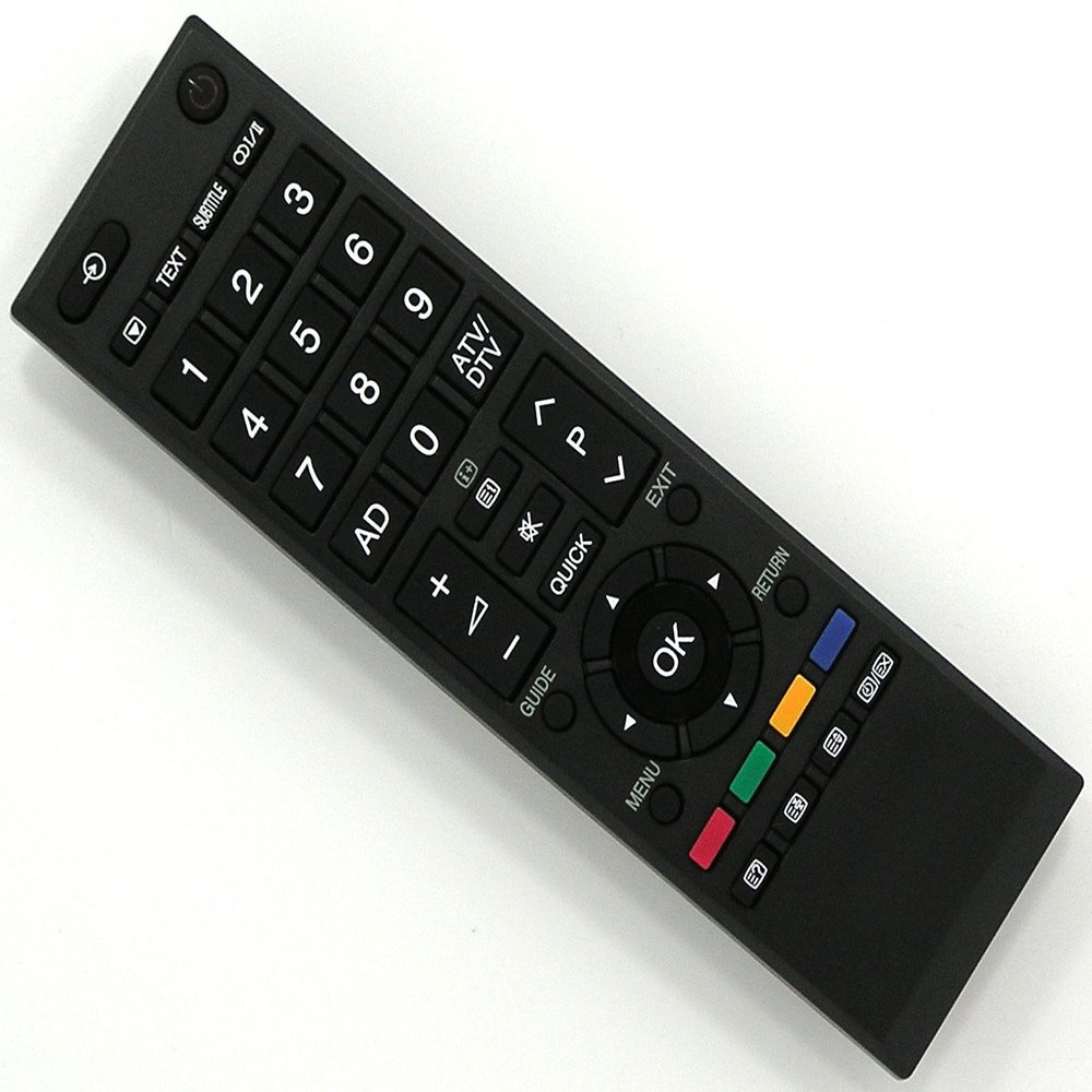 Replacement Remote for Toshiba TVs 40L2433DB, 40LV655D, 40LV655P, 40LV665D, 40LV665DB, 40LV675