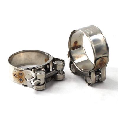 64–67 mm 304 Stainless Steel Hose Clamps, 2-Pack