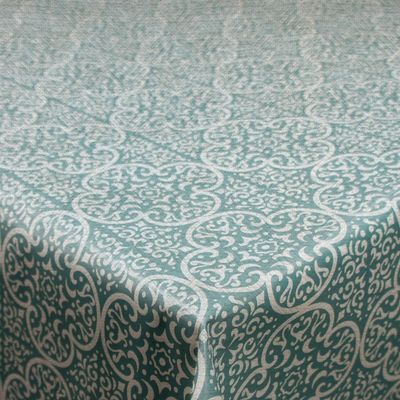 Garden Classic Garden Tablecloth, Ceramic Turquoise, Selectable Width & Length, 90 x 450 cm, Rectangular, Washable