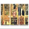 EAUZONE Graffiti on Wall Canvas, 220 x 70 cm, 3-Piece XXL Panorama view 2
