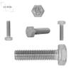 1 pc Hex Head Screw M8 x 55 mm | A2 | DIN 933 | Ds Items view 4