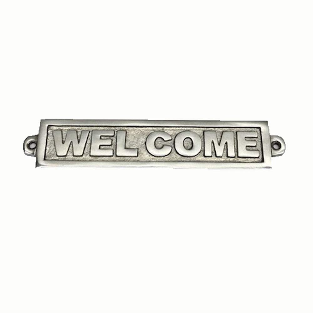La Finesse Door Sign Wall Sign - Welcome - Aluminum