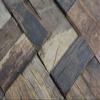 OLD Wood FSC Wood Mosaic Parquet, Boat Pattern, Wall Tile for Kitchen and Bathroom view 2