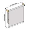 Sun Protection-HH Vario Blackout Thermal Roller Blind, Orange-Terracotta, 170 x 200 cm view 2