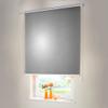 Sonnenschutz-HH Chain-Operated Blackout Thermal Roller Blind, Outer Size 75 x 260 cm, Silver Gray, with Universal Brackets view 1