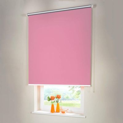 Blackout Thermal Roller Blind, Side-Chain Control, 125 × 170 cm, Pink