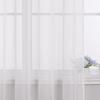 HongYa Stores Voile Curtain Panel with Satin Ribbon Loops, Sheer, H/W 170/450 cm, Yellow view 4