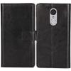 Lankashi PU Leather Flip Wallet Case for Doogee Homtom Zoji Z9 5.7-Inch Phone, Black view 1