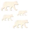 Wooden Bear, Brown Bear – 3–50 cm Wide – Crafts & Decor, Size: 35 cm, Pack of 1 view 2