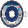 Bosch Professional X571 Best for Metal Straight Flap Disc, X-LOCK, 115 mm, K80 view 2
