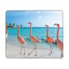 Pink Flamingo Beach Large Gaming Mouse Pad with Wrist Support view 1