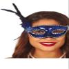 FIESTAS GUIRCA, S.L. Blue Venetian Sequin Mask view 1