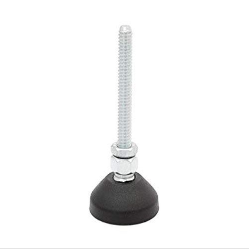 Series 15 PA Swivel Leveling Foot – M14x100 Threaded Rod, 15 mm Ball, 45 mm Plate