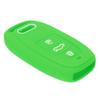 JenNiFer 3-Button Silicone Remote Key Case Cover for Audi A3 A4 A5 A6 S4 S5 Q5 - Black view 2