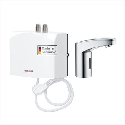 STIEBEL ELTRON DEM 3 Mini Tankless Water Heater + WSH 10 Sensor Faucet, 3.5 kW, 230 V, 238910