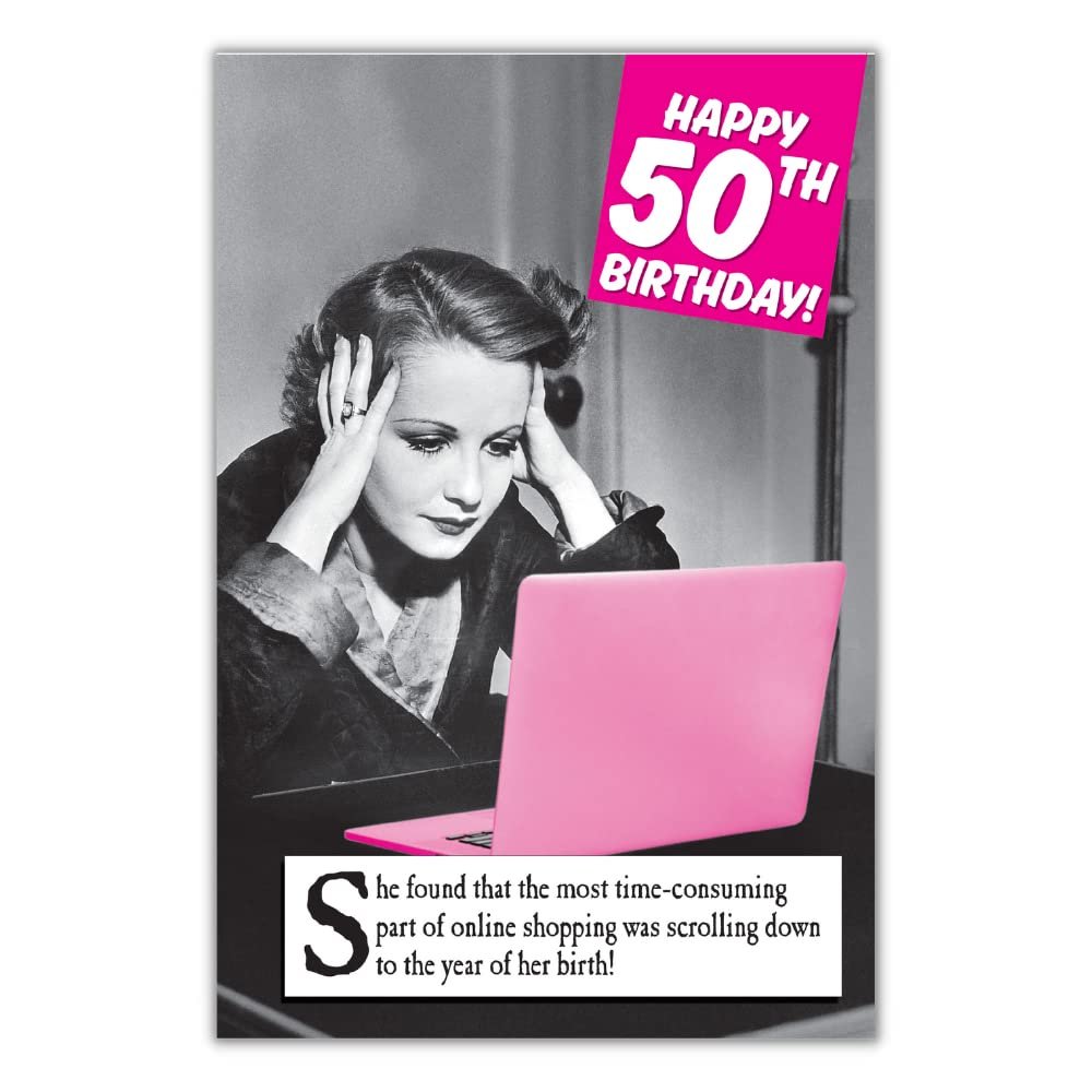 Funny 50th Birthday Card for Her